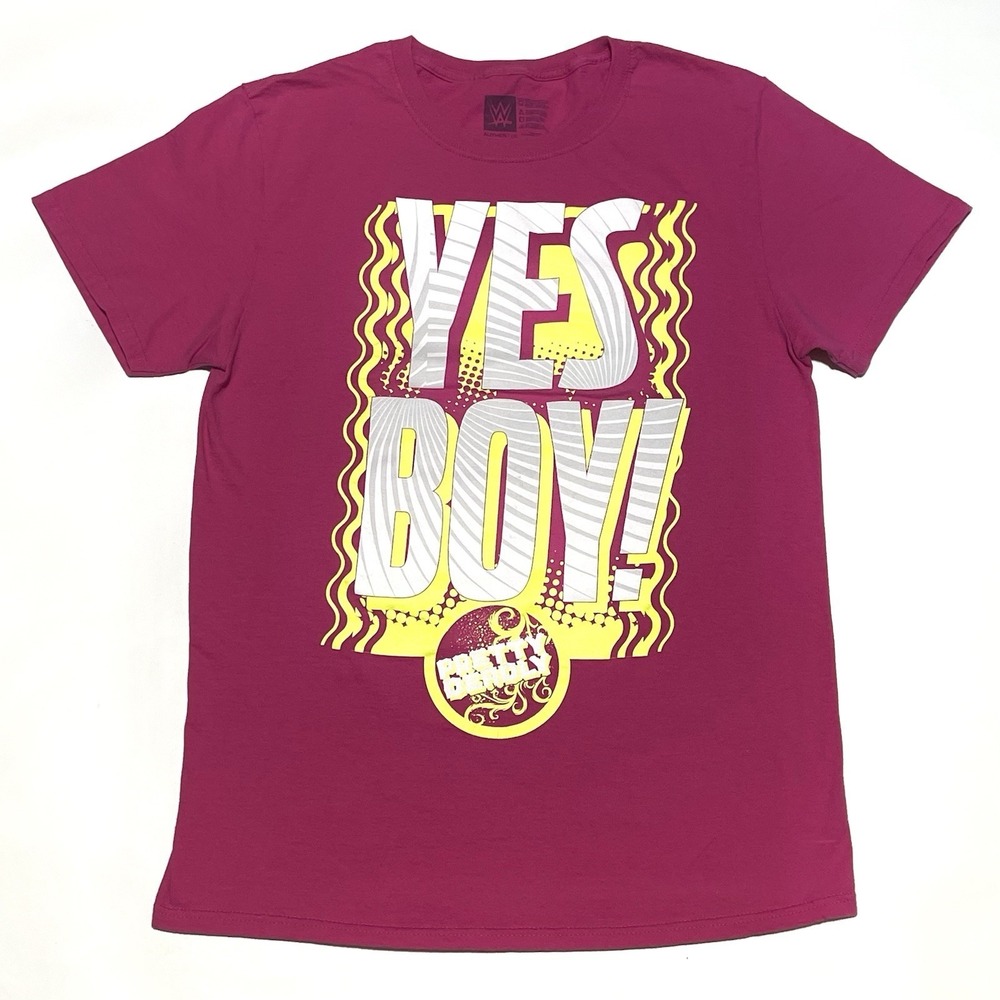 WWE Pretty Deadly Yes Boy Pink T Shirt Mens Medium Graphic Wrestling Tee